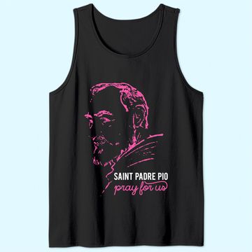 Discover Religious Catholic St Padre Pio Of Pietrelcina Tank Top