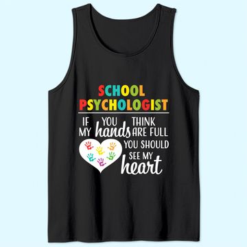 Discover School Psychologist Heart Tank Top