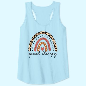 Discover Speech Therapy Rainbow Speech Language Pathologist Tank Top