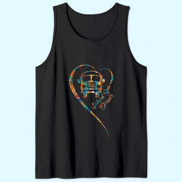 Discover School Bus Driver Heart Yellow Bus Gift Tank Top