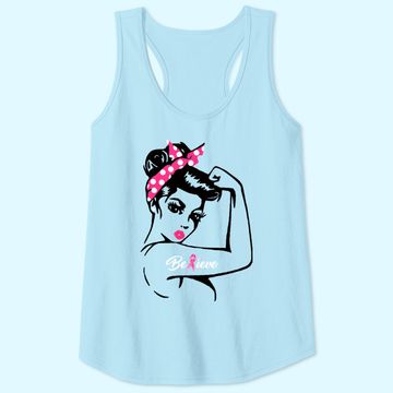 Discover Breast Cancer Warrior Awareness Tank Top