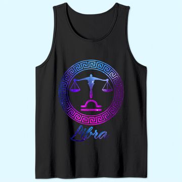 Discover Libra Zodiac Sign Tank Top