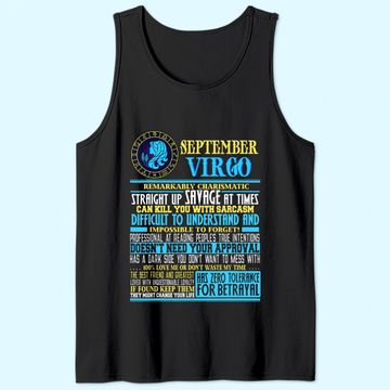 Discover Virgo Facts September Virgo Tank Top