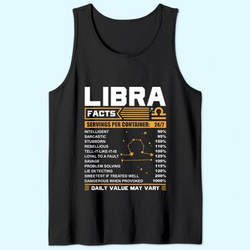 Discover Libra Birthday Facts Tank Top