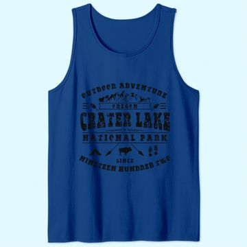 Discover Crater Lake National Park Oregon Hiking Camping Wildlife Tank Top