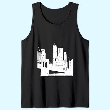 Discover NYC Skyline  One World Trade Center Tank Top