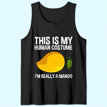 Discover This Is My Human Costume Mango Fruit Tank Top