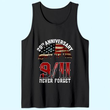 Discover 20 Years Anniversary 911 Never Forget Tank Top