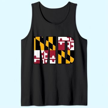 Discover Maryland State Flag Md Baltimore Pride Tank Top