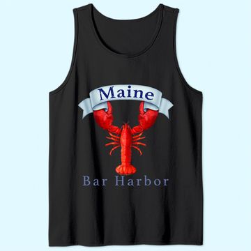 Discover Maine State Bar Harbor Lobster Tank Top
