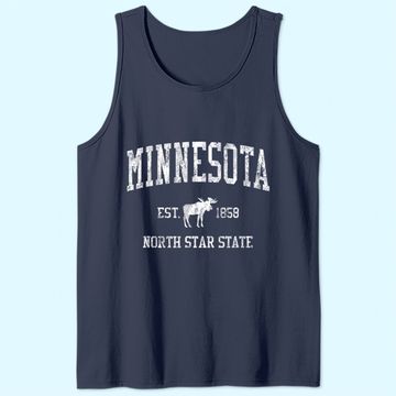 Discover Minnesota Vintage Sports Tank Top