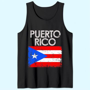 Discover Vintage Puerto Rico Rican Flag Tank Top