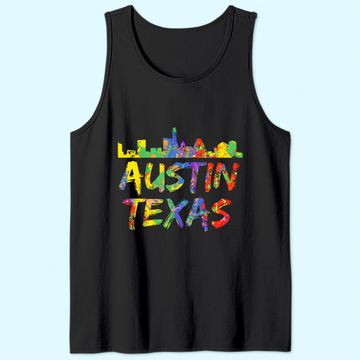 Discover Austin Texas Skyline Tank Top