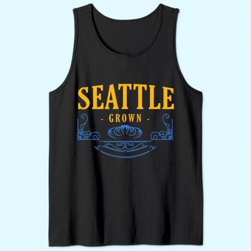 Discover Seattle Grown Washington American Tank Top