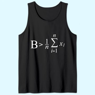Discover Be Greater than Average Mathematic Formula Tank Top