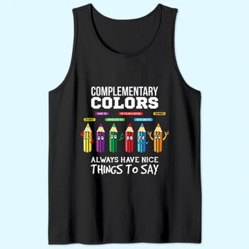 Discover Complementary Colors Pun Artist Art Teacher Tank Top