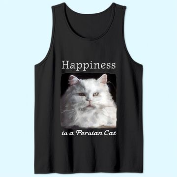 Discover Happiness Is A Persian Cat Tank Top