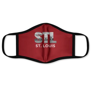 Discover Downtown St Louis Missouri Skyline Art Gateway Arch Face Mask