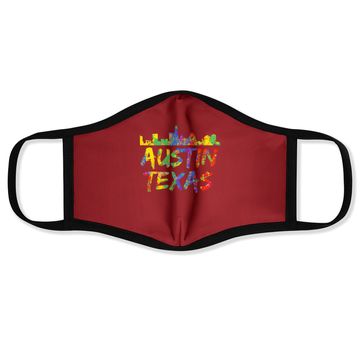 Discover Austin Texas Skyline Face Mask