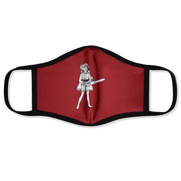 Discover Chainsaw Girl Punk Goth Horror Fan Sinister Rocker Face Mask