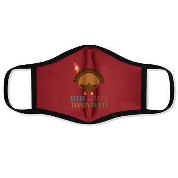 Discover Funny Guess What Turkey Butt Thanksgiving Face Mask