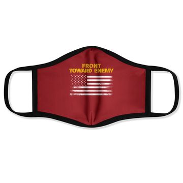 Discover Front Toward Enemy Claymore Mine American Flag Face Mask