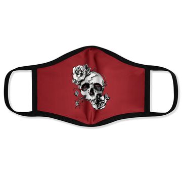 Discover Skull And Roses Premium Face Mask