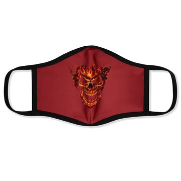 Discover Fire Flame Skull Awesome New Face Mask