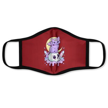 Discover Kawaii Pastel Goth Cute Creepy Witchy Face Mask