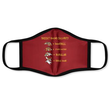 Discover Basset Hound Security Face Mask