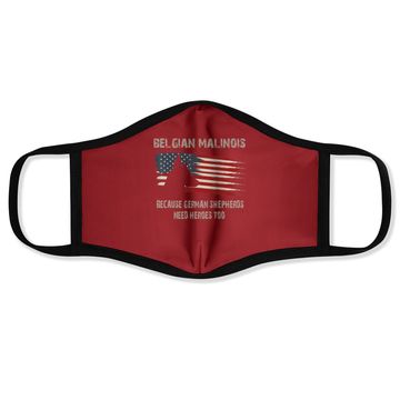 Discover Belgian Malinois American Flag Face Mask