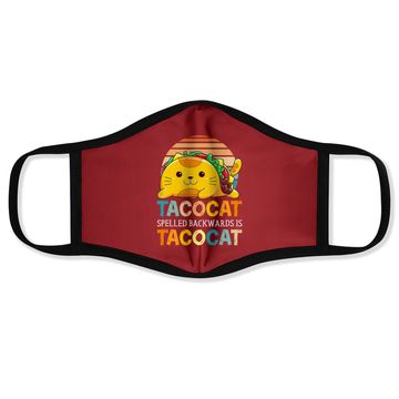 Discover Taco Cat Spelled Backwards Is Tacocat Funny Cinco De Mayo Face Mask