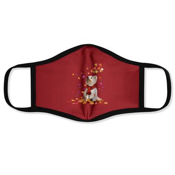 Discover Westie Autumn Leaf Classic Face Mask