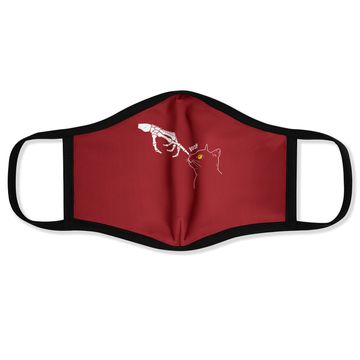 Discover Halloween Cat Black Lover Skeleton Hand Boop Horror Custome Face Mask