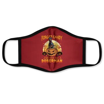 Discover Candy Pumpkin Doberman Dog Face Mask