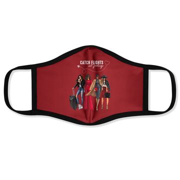 Discover Catch Flights Not Feelings Summer Vacation Face Mask