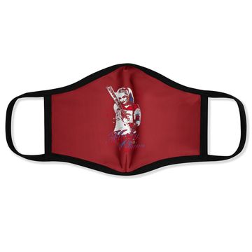Discover Suicide Squad Harley Quinn Bat Face Mask