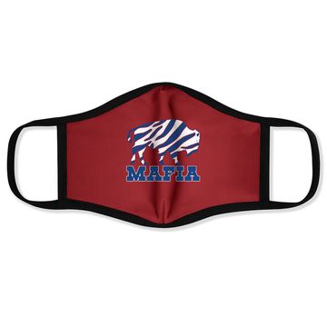 Discover Red Bills Mafia Zubaz Logo Face Mask