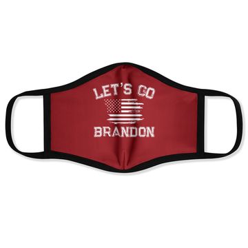 Discover Let’s Go Brandon Conservative Us Flag Face Mask