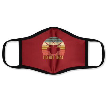 Discover Drummer Vintage Drums Face Mask