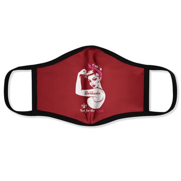 Discover Bartender Costume Female Face Mask