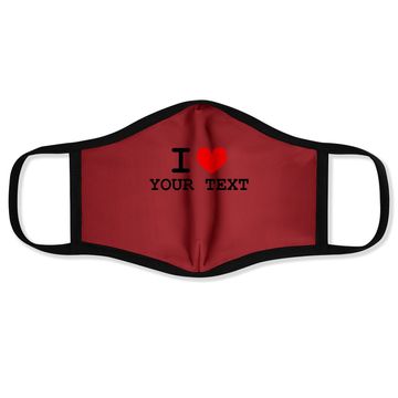 Discover I Love Custom Face Mask