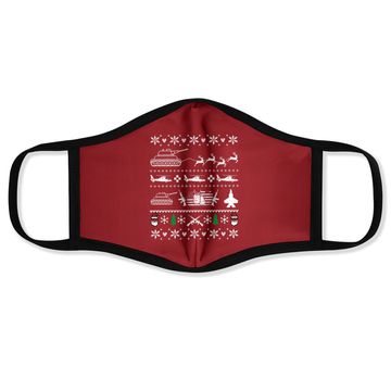 Discover Patriotic Veteran Ugly Christmas Face Mask