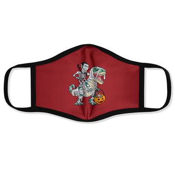 Discover Skeleton Riding Mummy Dinosaur T-rex Halloween Dracula Face Mask