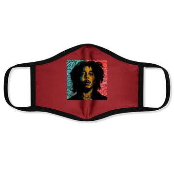Discover Bob Marley Retro Pop Art Face Mask