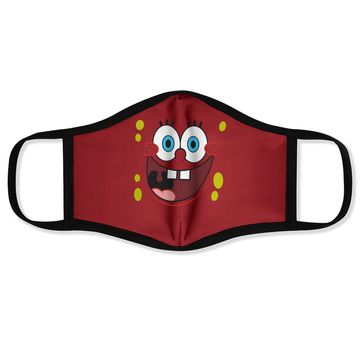 Discover Spongebob Squarepants Bright Eyed Smiling Face Face Mask Face Mask