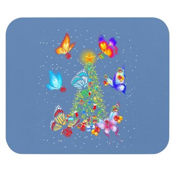 Discover Butterfly Christmas Tree Mouse Pads