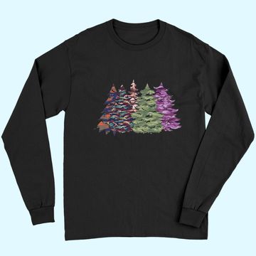 Discover Camouflage Christmas Trees Long Sleeves