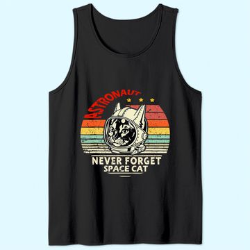 Discover Astronaut cat Retro space cat Tank Top