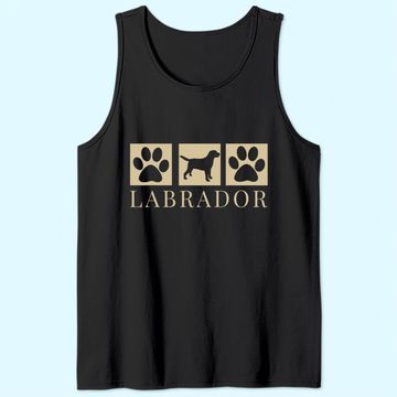Discover Labrador Retriever Silhouette Dog Black Lab Mom Dad Tank Top